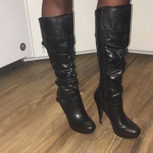8.5 Guess Leather Tall Boots
